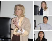 Dr. Kunzel and Columbia CDM Students Presenting Research Projects